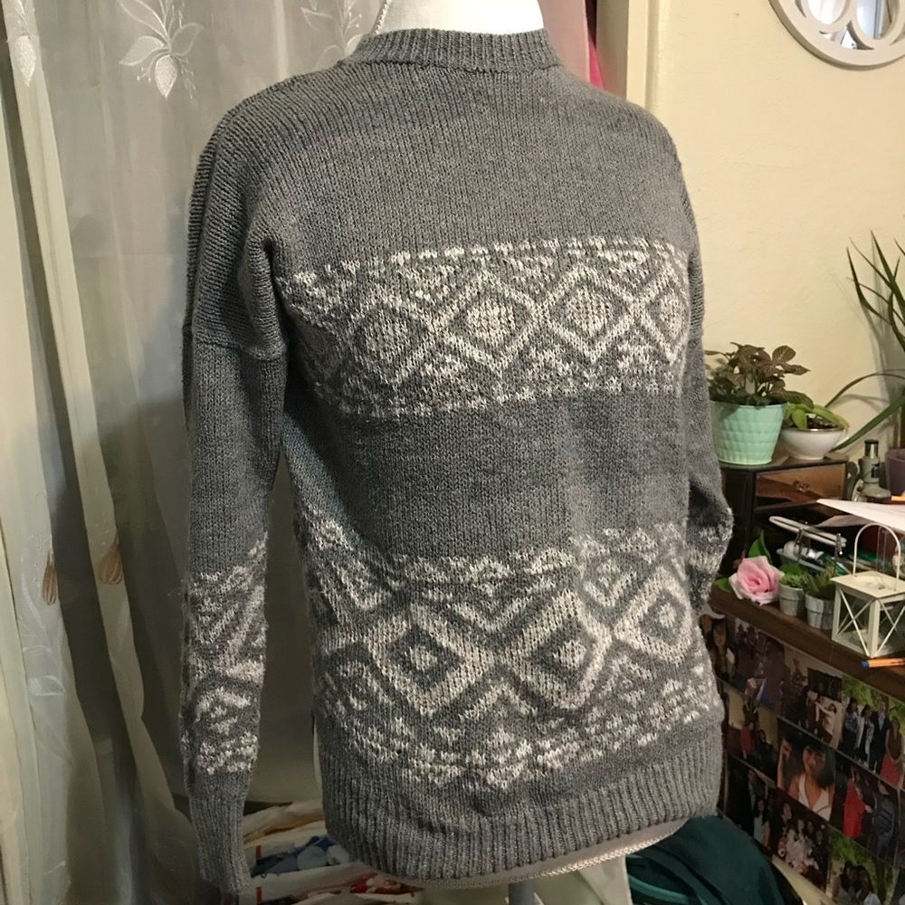 Xs/s Gray oversized sweater